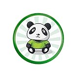 EMCCPTU Handwurf Cartoon Little Panda Frisbee, mehrere Personen Spaß Frisbee, Kindersicherheits-Frisbee, Outdoor-Sportspielzeug, weicher PU-Material-Frisbee, Outdoor-Unterhaltungs-Frisbee