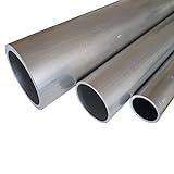 B&T Metall Aluminium Rundrohr, Ø 40,0 x 2,0 mm, Länge ca. 2,0 m | Konstruktionsrohr Alu AlMgSi0,5 F22 (EN-AW 6060), roh, unbehandelt, Hohl-Profil