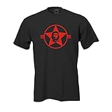 Fun T-Shirt Che Guevara Kult Roter Druck Cuba Retro Funshirt berühmter kubanischer Revolutionär Baumwolle S-5XL Übergröße (FS042) L
