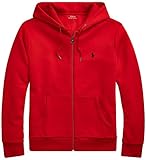 Polo Ralph Lauren Herren-Kapuzenpullover aus Fleece mit Reißverschluss, (Herbst/Winter 2021) Holiday Red, XX-Larg