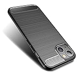 ELEPHONES iPhone 13 Mini Hülle Weich Handyhülle Softcase TPU (Ultra Dünn und Leicht) Kratzfest Stoßfest Schutzhülle Case Cover kompatibel mit iPhone 13 Mini Schwarz