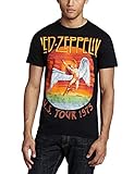 Led Zeppelin Herren Ledzeppelin_usa Tour '75_Men_bl_ts:2XL T-Shirt, Schwarz (Black Black), XX-Large