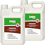 Envira Spinnen-Spray - Anti-Spinnen-Mittel Mit Langzeitwirkung - Geruchlos & Auf Wasserbasis - 2 x 5 Liter
