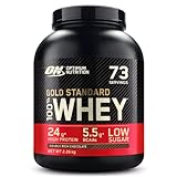 Optimum Nutrition Gold Standard 100% Molkenproteinpulver für Muskelaufbau und -regeneration mit natürlich vorkommendem Glutamin und BCAA-Aminosäuren, Double Rich Chocolate, 73 Portionen, 2,26 kg