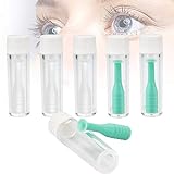 TANCUDER 6 Stück Kontaktlinsen Entfernen Einfach Entfernungswerkzeug Silikon linsensauger für harte und weiche Kontaktlinsen(Grün,Weiß)
