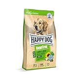 Happy Dog 60526 – NaturCroq Lamm & Reis – Trockenfutter mit heimischen Kräutern für ausgewachsene Hunde – 15 kg Inhalt