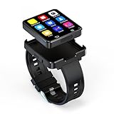 AIEK Smartwatch 4G LTE mit GPS, 3 GB + 32 GB, Android 11 MTK6739 Quad Core, 6,64 cm (2,64 Zoll), HD-Smartwatch, Telefonanruf, WLAN-SIM, 1200 mAh, 5 MP, Dual-Kamera, abnehmbares Band,