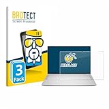 BROTECT Schutzglas für Dell 14 Premium Laptop (3 Stück) Schutzfolie Panzer Folie Glas [Extrem Kratzfest 9H, Anti-Fingerprint, Ultra-Transparent]