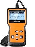 GEKER OBD2 Diagnosegerät,Auto Diagnosewerkzeuge Universal Handscanner OBDII Code-Scanner-Fahrzeug-Fehlercodeleser Fehlerauslesegerät