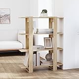 DCRAF Home & Garden - Bücherschrank/Raumteiler Sonoma Eiche 100x30x123,5 cm Größe