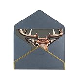 SSIMOO Beauty Deer Mehrzweckkarten, ideal für Hochzeiten und Dankeskarten, hergestellt aus hochwertigem Perlglanzpapier