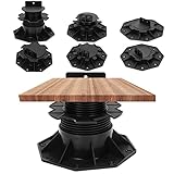Joparri 60 Stück Stelzlager höhenverstellbar 30-60mm Stellfüße Terrassenlager, Plattenlager Terrassenplatten für Terrassendielen Unterkonstruktion, WPC, füße verstellbar,Tragfähigkeit 800kg