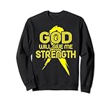 God Will Give Me Strength I Wear Yellow Ribbon Sweatshirt