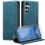 Haygdz Handyhülle für Oppo Find X6 Pro Hülle, Mit 2 Stück Panzer Schutz Glas, Premium Lederhülle Flip Case Magnet Kartenfach Standfunktion Klapphülle Schutzhülle - Blaugrü