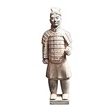 UKUOFL Terrakotta-Krieger-Statue, Gartenverzierung Terrakotta-Armee-Statue Chinesische Terrakotta-Krieger Die große stehende Terrakotta-Armee Happy House