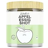 Apfelessig Shot - Trinkpulver - 80 Portionen pro Dose - Natürliche Zutaten - aus Apfelessig naturtrüb mit Mutter - wirkungsvolle Alternative zu Apfelessig Kapseln