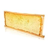 ImkerPur® Bio Honigwabe mit Akazien-Honig, 3 kg, im traditionellen Holzrähmchen, wertet jedes Buffet auf, nicht nur im Restaurant oder Hotel