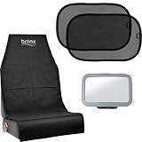 Britax Römer Original Zubehör I Set mit Schutzunterlage für Kindersitz, Sonnenschutz für Fenster und Rücksitzspieg