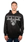 NBA Herren Fleece Hoodie Pullover Sweatshirt Poly Midtown, Herren, Midtown Hoodie,GHM1461F-SK-Large, schwarz, Large
