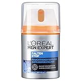 L'Oréal Men Expert Gesichtspflege gegen Falten, Anti-Aging Feuchtigkeitscreme für Männer, Sofortiger Anti-Augenringe- und Anti-Falten-Effekt, Falten Stop, 1 x 50ml