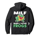 Man I Love Frogs | Vintage Lustiges Frosch Pullover Hoodie