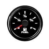 KAOLALI Kraftstoffanzeige, Kraftstoffstandsanzeige 52 mm 0–190 Ohm Universal für Auto Boot
