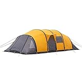 Hbao Zelt windundurchlässiges Feld Camping im Freien aufblasbaren Zelt 5-10 Personen Vier Zwei-Raum eines Hall-Maxi-Zelt geeignet for Camping