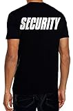 Security T-Shirt + Cap ! Druck vo+hi ! schwarz Gr.XXXL