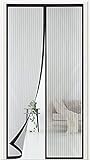 Magnet Fliegengitter Tür Insektenschutz Magnetvorhang Magnetischer Fliegenvorhang Balkontür 100 x 210cm für Kellertür Schiebetür Balkontür und Terrassentür Ohne Bohren