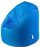 Sitzsack Comfort Max XL für Erwachsene und Kinder - Bean Bag zum Lesen, Spielen, Chillout, Entspannen, Gamer-Stuhl - Sitzpouf mit Polystyrolfüllung - Bodenkissen - Dunkelblau