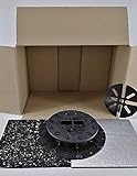Musterbox für Plattenlager Basic Stelzlager Stellfuß Terrassenlager für Terrassen-Platten Beton Fliesen Keramik Stein