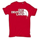 Herren T-Shirt Ostdeutschland Logo DDR Männer Jungs NVA Heimat unser O