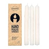 AROMASENSES - Handgefertigte Kerzen aus Salz und Ruda - (2 cm x 20 cm) - 3 Stück