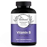 ANGEBOT! Vitamin B Komplex hochdosiert - 180 Kapseln je 500 µg Vitamin B12 pro Tagesdosis - auch für Sportler sehr gut geeignet - vegan, glutenfrei, laktosefrei, ohne Zusätze
