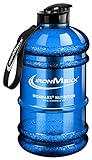 IronMaxx Water Gallon 2200 ml auslaufsichere Trinkflasche BPA frei, Blau 1 Stück (1er Pack)