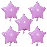 Skyeye Folienballons mit Helium-Stern, 5 Stück, romantische Macaron-Ballons für Paare, Verlobung, Hochzeit, Jahrestag, Valentinstag, Geburtstag, Party-Zubehör – 33 cm violett
