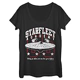 Fifth Sun Damen Starfleet Academy T-Shirt, schwarz, Klein