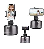 APAI Genie 2 Selfie-Stick mit 360°-Rotation, Kamera-Roboter, Kameraman, Auto-Gesichtsobjekt, Tracking, Handyhalterung, Live-Streaming, Broadcast, AI-Composition, Kamerahalterung, Stativ schwarz
