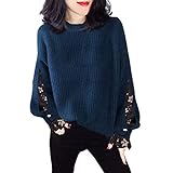 KeYIlowys Mode Net Garn Lose Rundhals Pullover Pullover Pullover Herbst Damenbekleidung