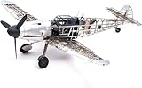 Artesanía Latina 20356. Flugzeugmodell aus Metall und Photogravur Deutsche Kampfjet Messerschmitt BF109G Maßstab 1:16. Modellbausatz zum B