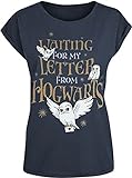 Harry Potter Hogwarts Letter Frauen T-Shirt dunkelblau XXL