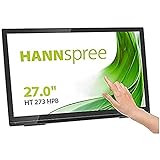 HANNspree HT273HPB 68,6cm (27') Multitouch-Monitor Full-HD 300cd VGA HDMI Lautsprecher USB VESA Neigbar