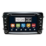 SWTNVIN Autoradio Stereo GPS Navi Fits für Mercedes-Benz CLK C209 W209 C-Class W203 S203 Viano Vito W639 Vaneo G-W463 A-Class W168 Built-in DAB+ AutoPlay Bluetooth 5.0 7 Zoll HD Touch Screen SWC DVD