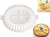 Sumchimamzuk Mikrowellen Kartoffel Chips Maker - Kartoffelchips Maker - Kunststoff - Weiß mit Gelb