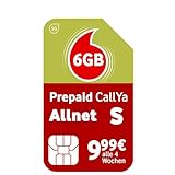 Prepaid CallYa S | Dauerhaft 6 GB Datenvolumen | 10 Euro Startguthaben | monatlich kündbar | 5G-Netz | Telefon- & SMS-Flat