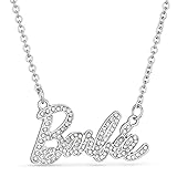 Barbie Kristall Logo Halskette (Silber)