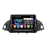 Android 10.0 Autoradio Sat NAV Radio für Ford Kuga Escape C-max 2013-2017 GPS Navigation 2 Din 9''Head Unit MP5 Multimedia Player Video Receiver mit 4G FM DSP WiFi SWC Carplay