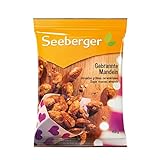 Seeberger Gebrannte Mandeln, Knackige fein süßliche Mandeln umhüllt von einem knackigen Karamellmantel - intensives Aroma - glutenfrei, vegan (1 x 150 g)