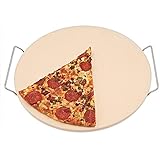 Back-Pizzablech, Mit Pizzaschneider, rund Pizzabackblech, antihaft, Pizza & Flammkuchen, Carbonstahl, Knusperblech, Pizzaplatte mit 33 cm Durchmesser