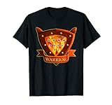 Cat Warrior Schild Augen Feuer für Kinder lustig T-Shirt